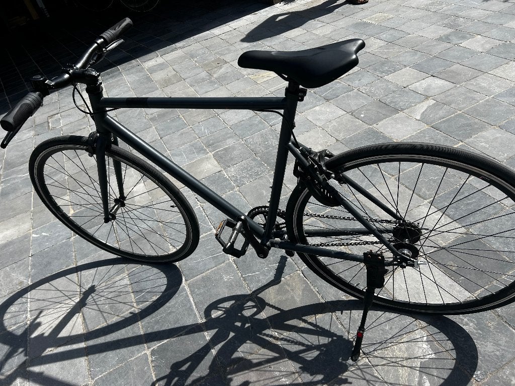 Stadsfiets lichtgewicht heren, Fietsen en Brommers, Velgrem, Zo goed als nieuw, 65 cm of meer, Ophalen