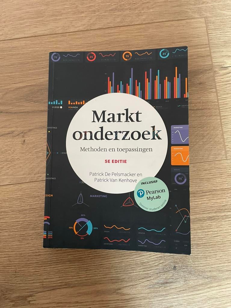 Patrick De Pelsmacker - Marktonderzoek, Boeken, Ophalen, Nederlands, Patrick De Pelsmacker; Patrick Van Kenhove
