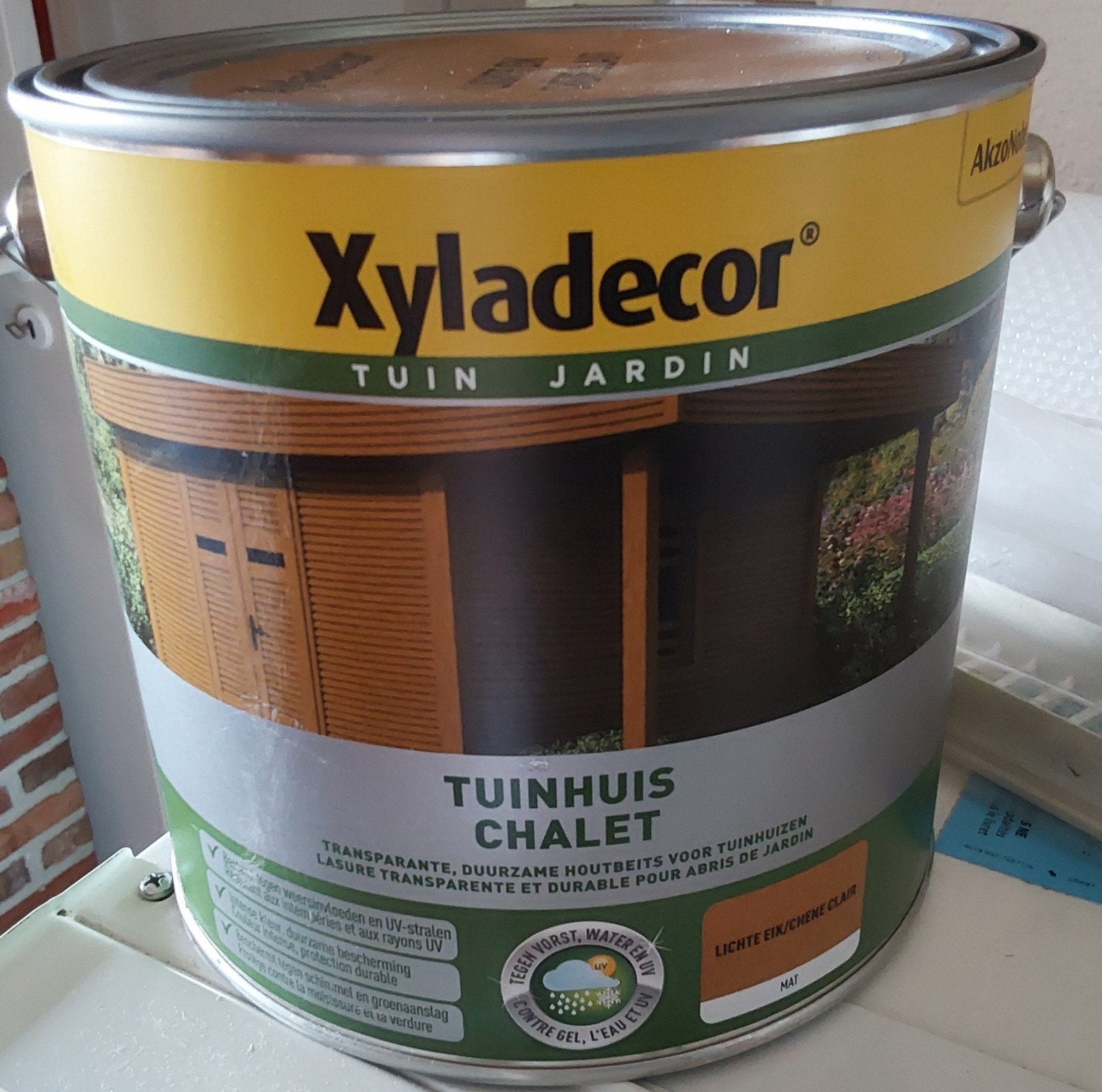 La lasure bois chalet 2,5l chêne clair MAT de Xyladecor NEUF, Bricolage & Construction, Moins de 5 litres, Enlèvement ou Envoi
