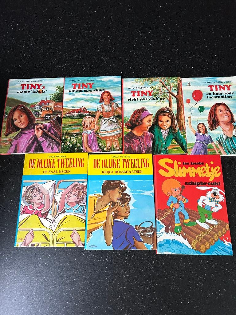lot van 7 boeken (Tiny, de olijke tweeling, slimmetje), Enlèvement ou Envoi, Utilisé