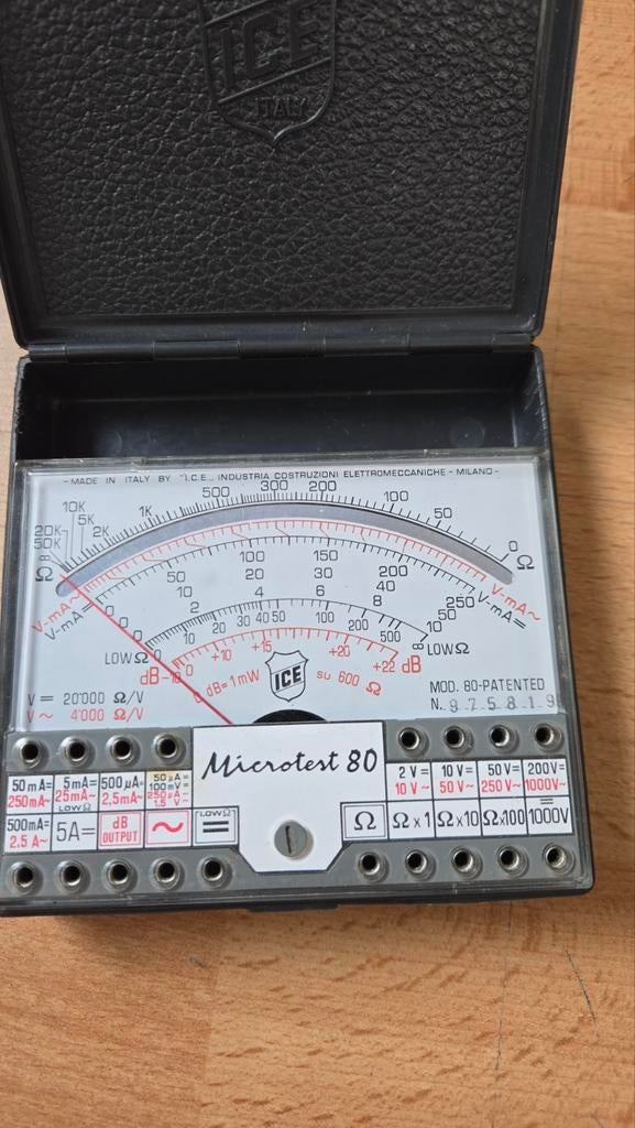 Multimetre analogique, Enlèvement