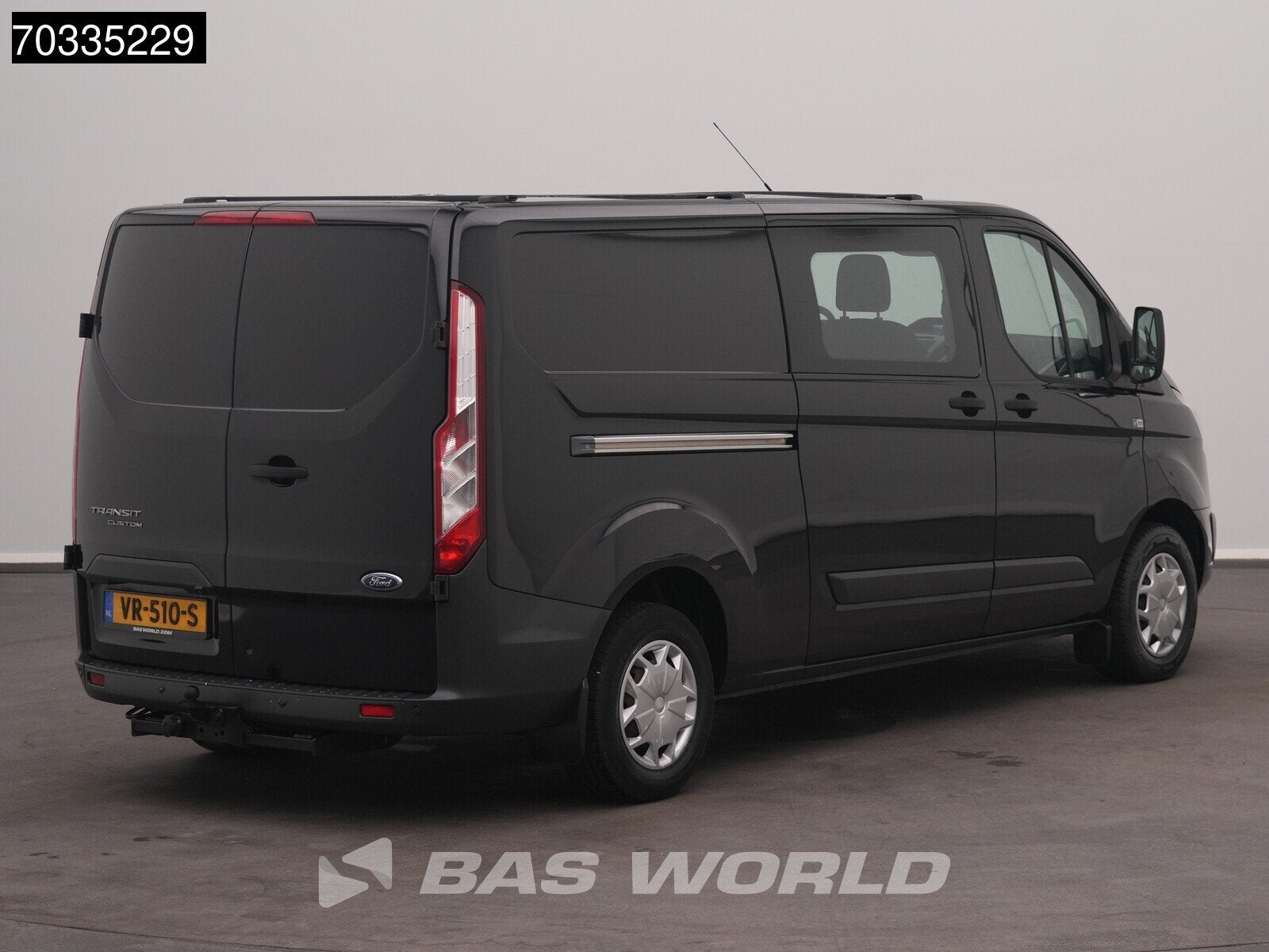 Ford Transit Custom 125pk Dubbel Cabine L2H1 Navi Trekhaak A, Auto's, Bestelwagens en Lichte vracht, Euro 5, Stof, Gebruikt, 4 cilinders