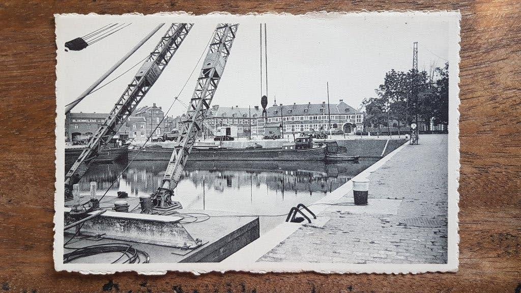 Postkaart Hasselt Kanaal Canal, Ophalen of Verzenden, 1940 tot 1960, Ongelopen, Limburg