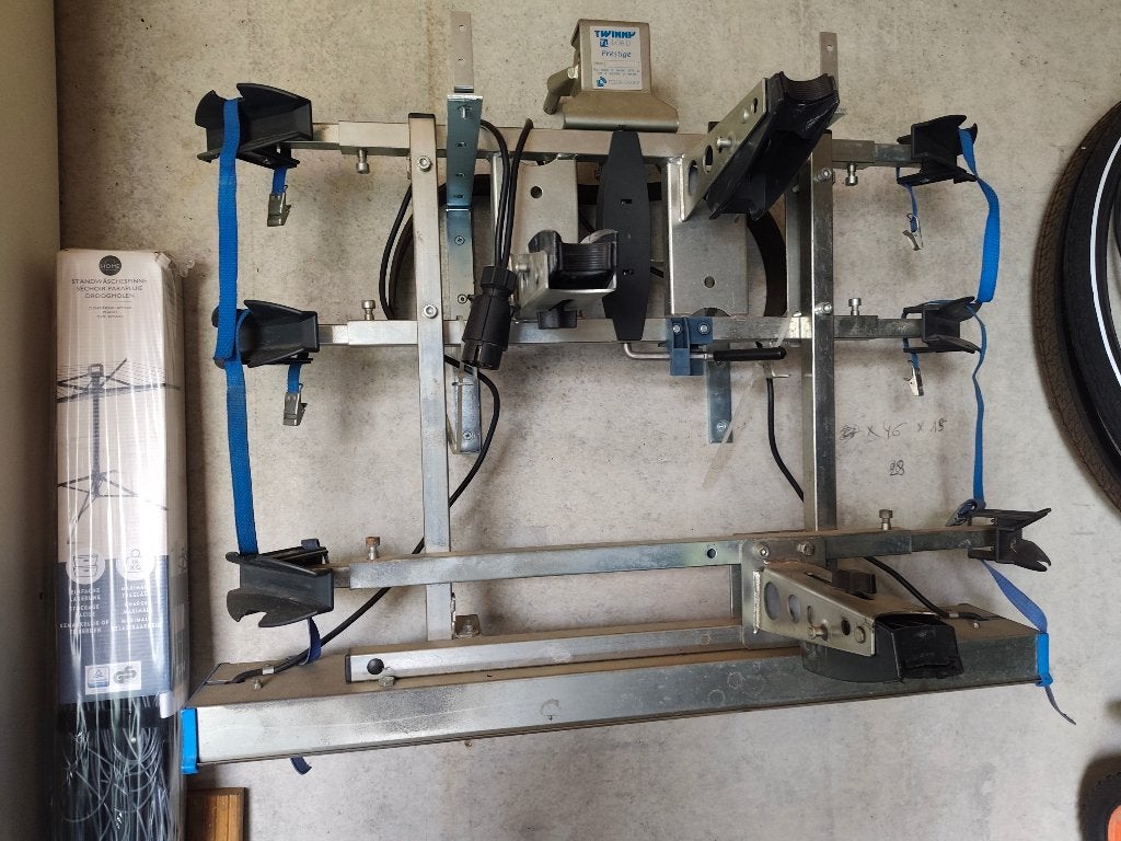 fietsenrek twinny prestige, Auto diversen, Ophalen, 3 fietsen of meer, Gebruikt, Trekhaakdrager