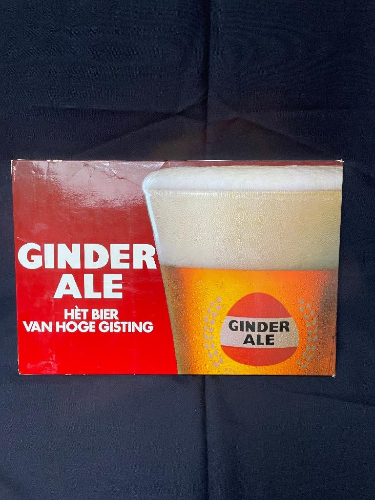 Panneau publicitaire Ginder Ale, Enlèvement, Comme neuf, Panneau, Plaque ou Plaquette publicitaire, Autres marques