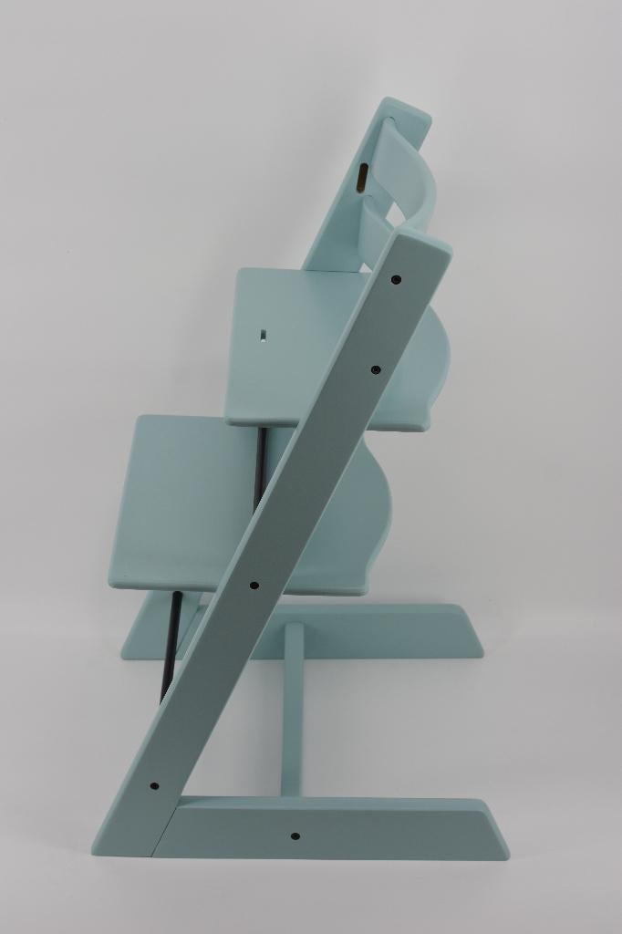 Stokke Tripp Trapp Flexa Aqua Blue — Modèle reconditionné, Envoi, Comme neuf, Chaise évolutive, Ceinture(s)
