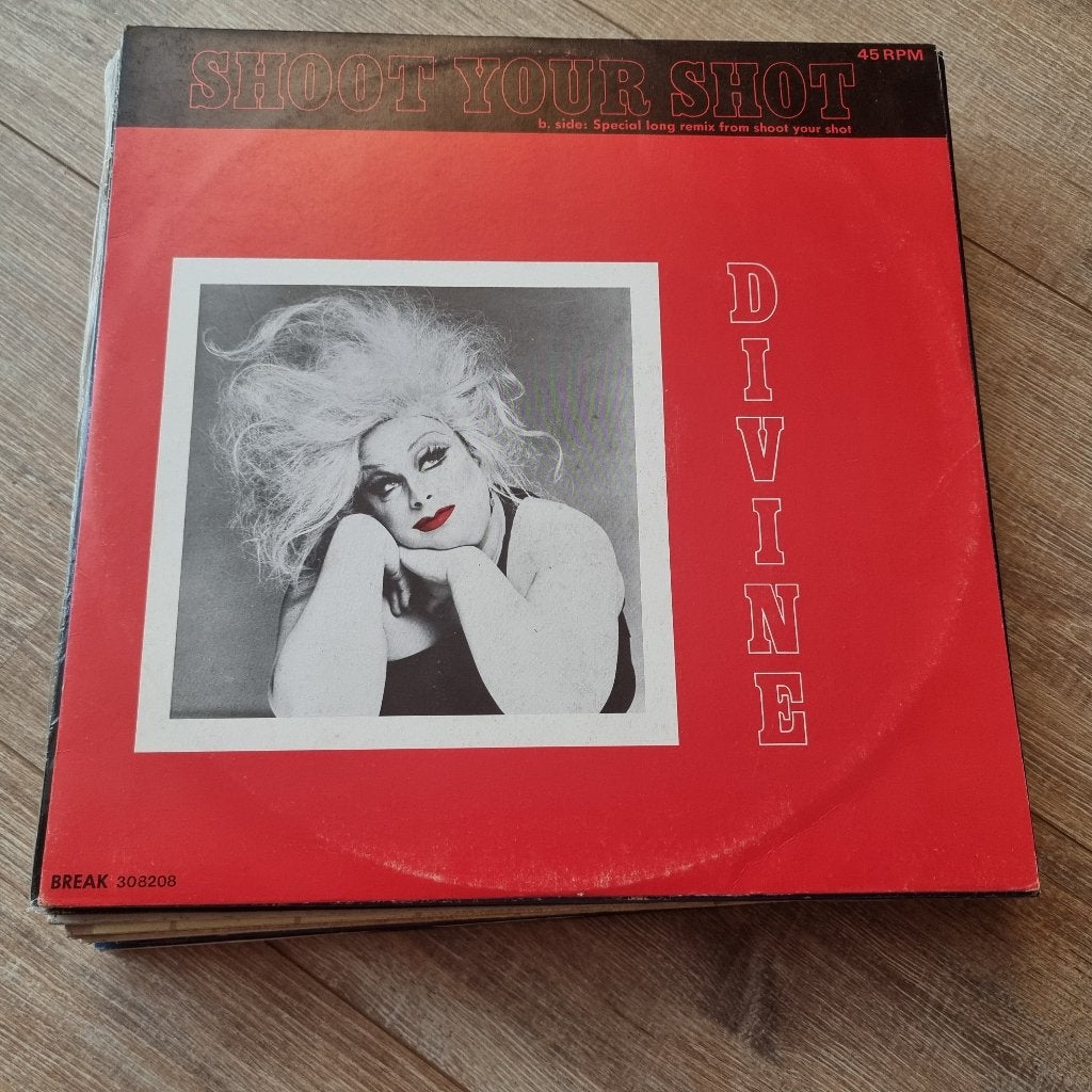12" Divine - Shoot your shot, CD & DVD, Vinyles Singles, Enlèvement ou Envoi, Utilisé, 12 pouces, Dance et House