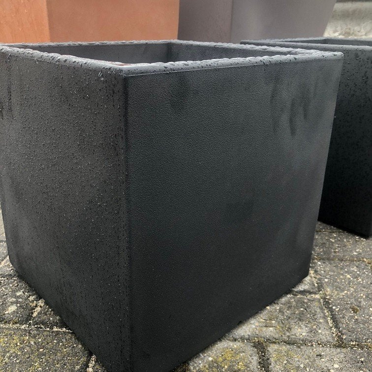 bloembak * Plantenbak * bloempot * zwart kunststof, Tuin en Terras, 25 tot 40 cm, Kunststof, Vierkant, Ophalen of Verzenden