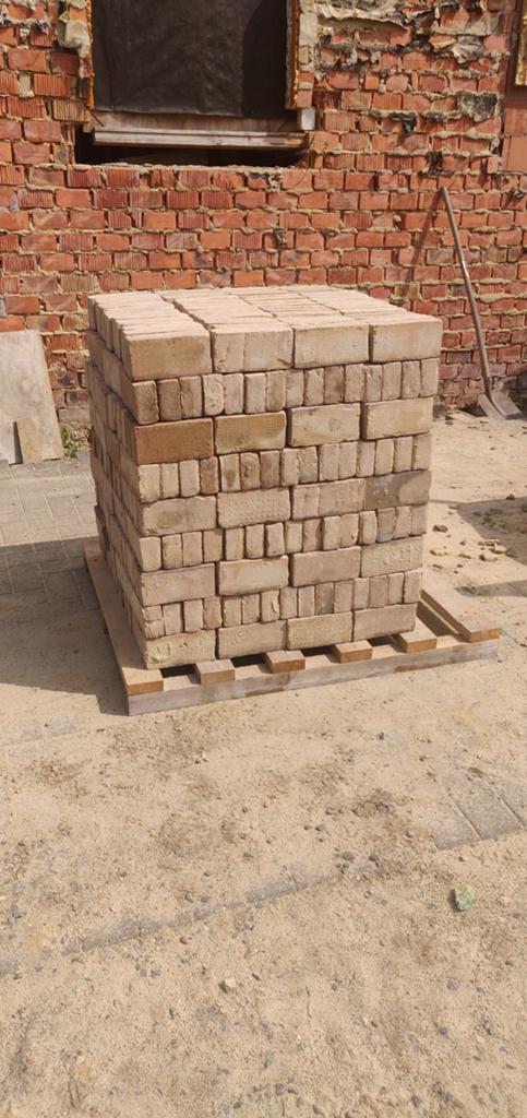 Gele gevelsteen Mosa brick, Bricolage & Construction, Tuiles & Revêtements de toit, Enlèvement