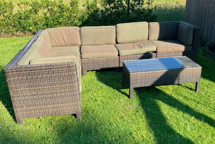 Loungeset, Tuin en Terras, Ophalen, Gebruikt, 6 zitplaatsen, Loungeset
