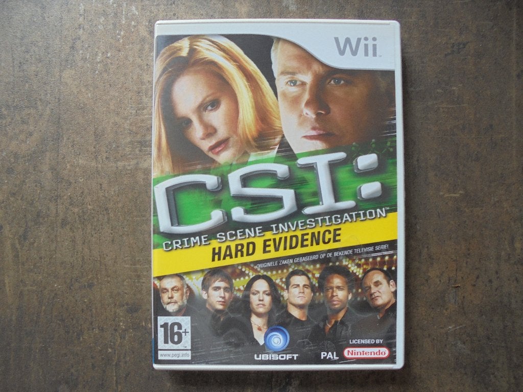CSI Hard Evidence voor Wii (zie foto's), Consoles de jeu & Jeux vidéo, Enlèvement ou Envoi, 1 joueur, Aventure et Action, À partir de 16 ans