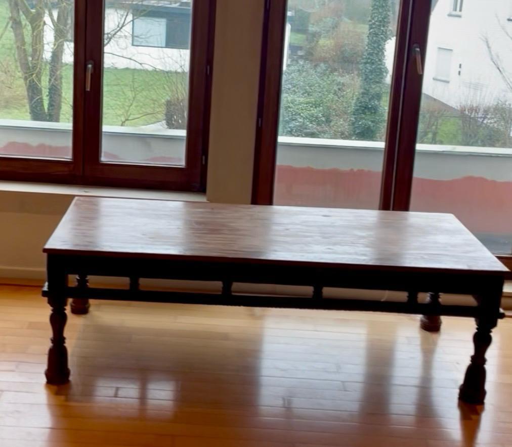 Table basse/ ancien lit de fumeur d’opium, Enlèvement, Utilisé, Métal