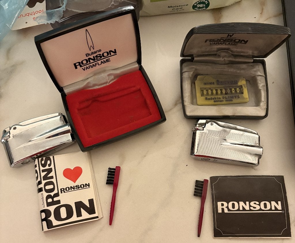 2 Ronson Varaflame-aanstekers, Verzamelen, Ophalen, Gebruikt, Aansteker