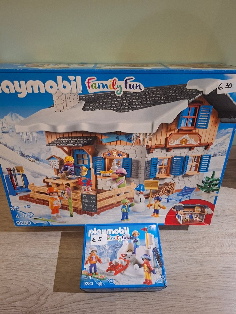 Playmobil skihut, Ophalen, Gebruikt, Complete set