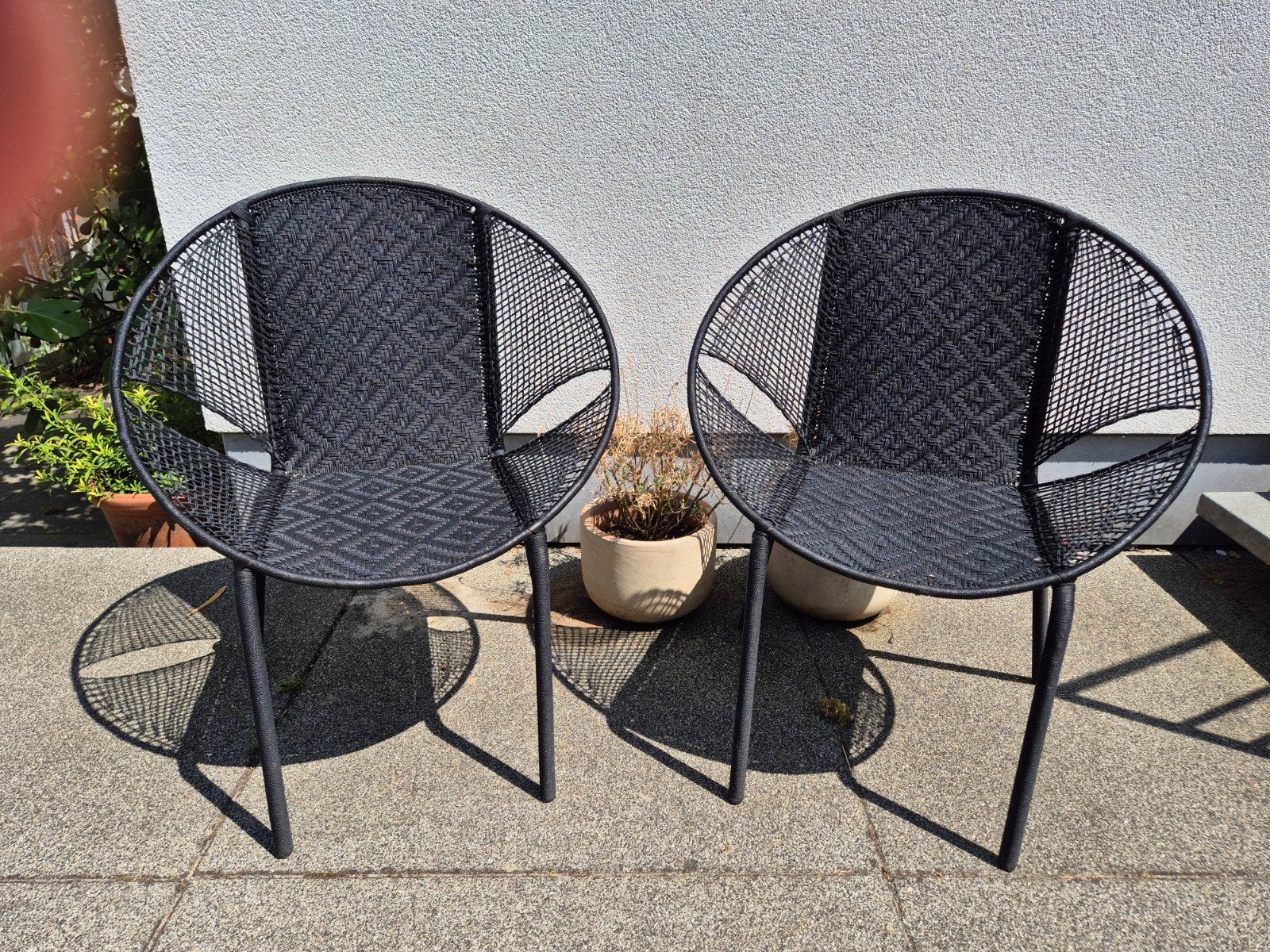 Ensemble de 2 chaises baqueau/chaises de jardin sénégalaises, Enlèvement