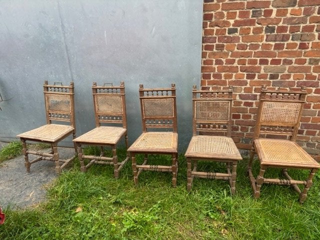 oude eiken stoelen, Ophalen