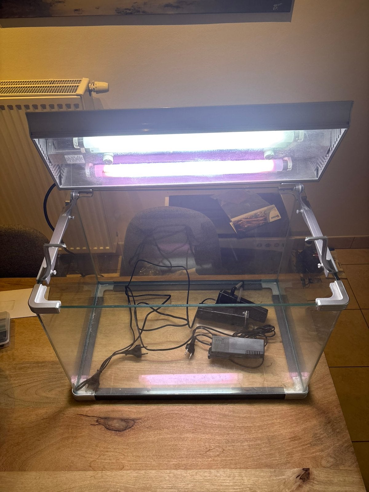 Aquarium 90 liter 60 cm + Arcadia verlichting + 3 filters, Enlèvement, Comme neuf
