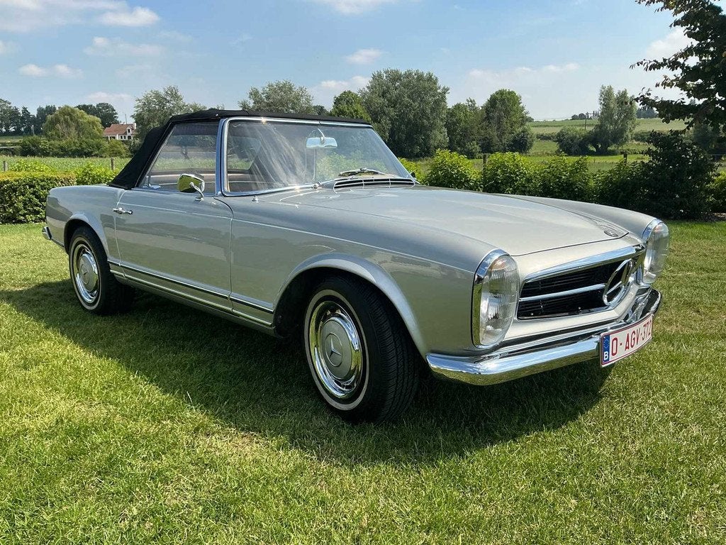 1964 Mercedes 230SL Pagode (+taxatie!), Auto's, Cabriolet, Mercedes-Benz, Bedrijf, Handgeschakeld