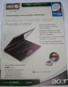 Acer computers 2008 Brochure Catalogue Prospekt, Verzenden, Zo goed als nieuw, Hardware