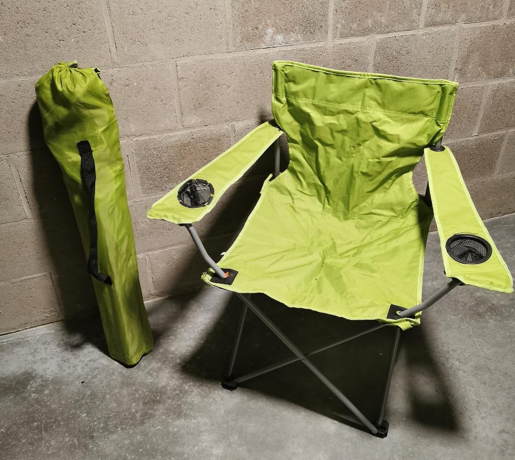 2 campingstoeltjes, Caravans en Kamperen, Ophalen, Gebruikt