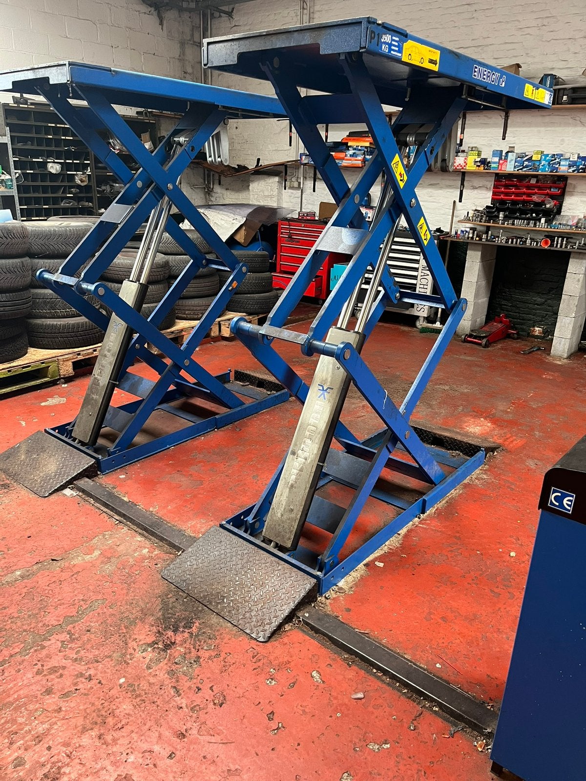 Schaarhefbrug effemme energy up 35- 3500 KG, Auto diversen, Autogereedschap, Ophalen, Gebruikt