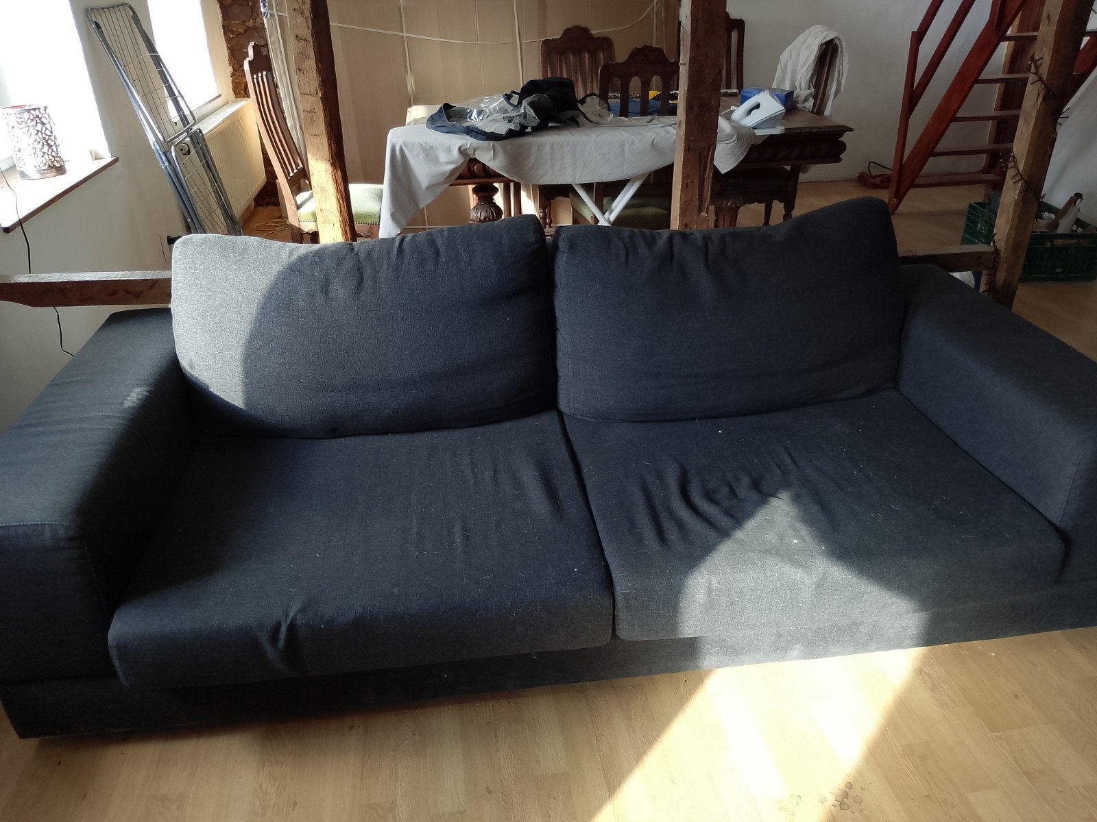 salon, 200 à 250 cm, Enlèvement, Utilisé, Tissus