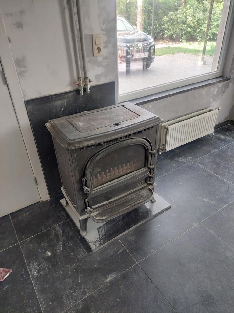 Saey allesbrander, zwart, kachel, Ophalen, Hout, Allesbrander