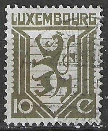 Luxembourg 1930 - Yvert 232 - Armoiries - 10 c. (ST), Envoi, Luxembourg, Affranchi