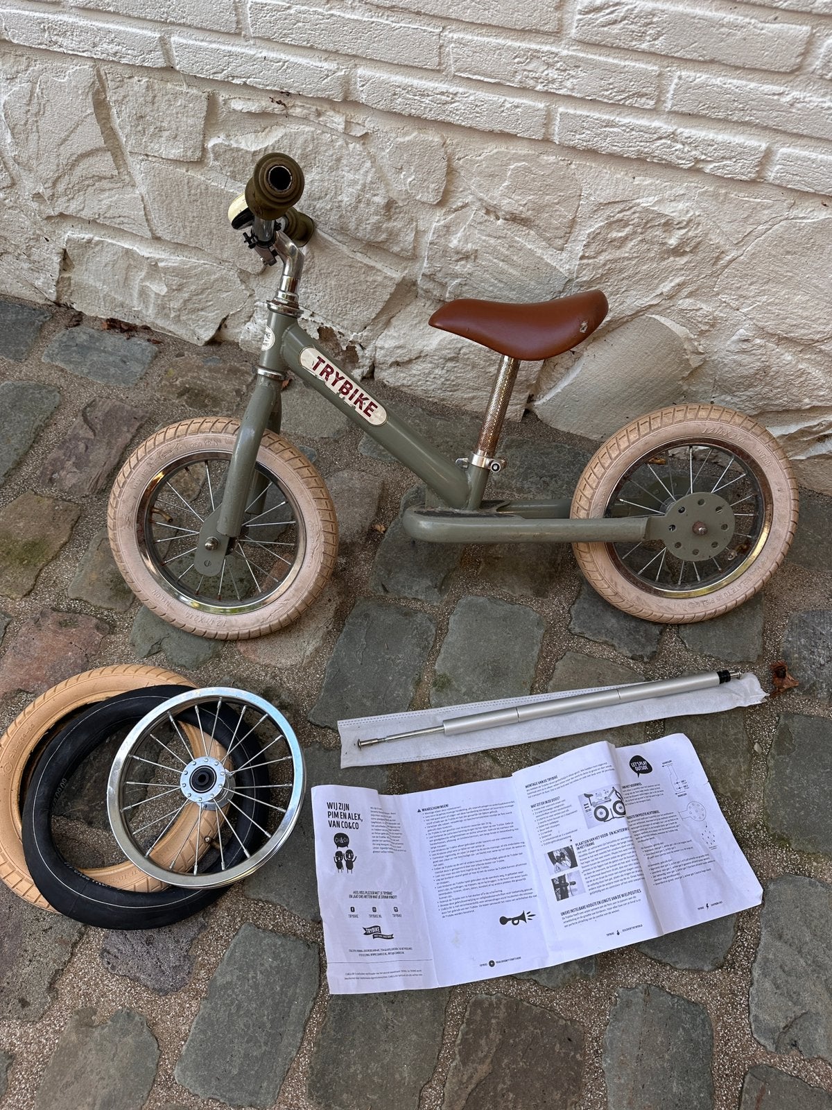 Loopfiets 2 in 1, Ophalen, Gebruikt, Minder dan 16 inch, Zijwieltjes