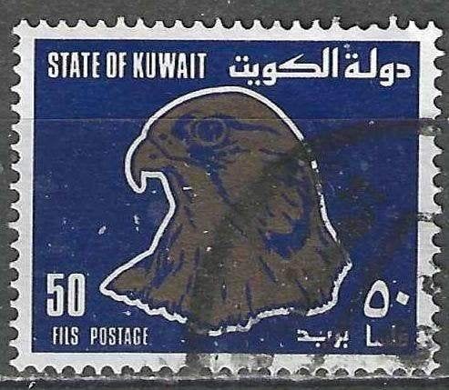 Kuwait 1990 - Yvert 1169A - Hoofd van een Valk - 50 fi. (ST), Verzenden, Gestempeld