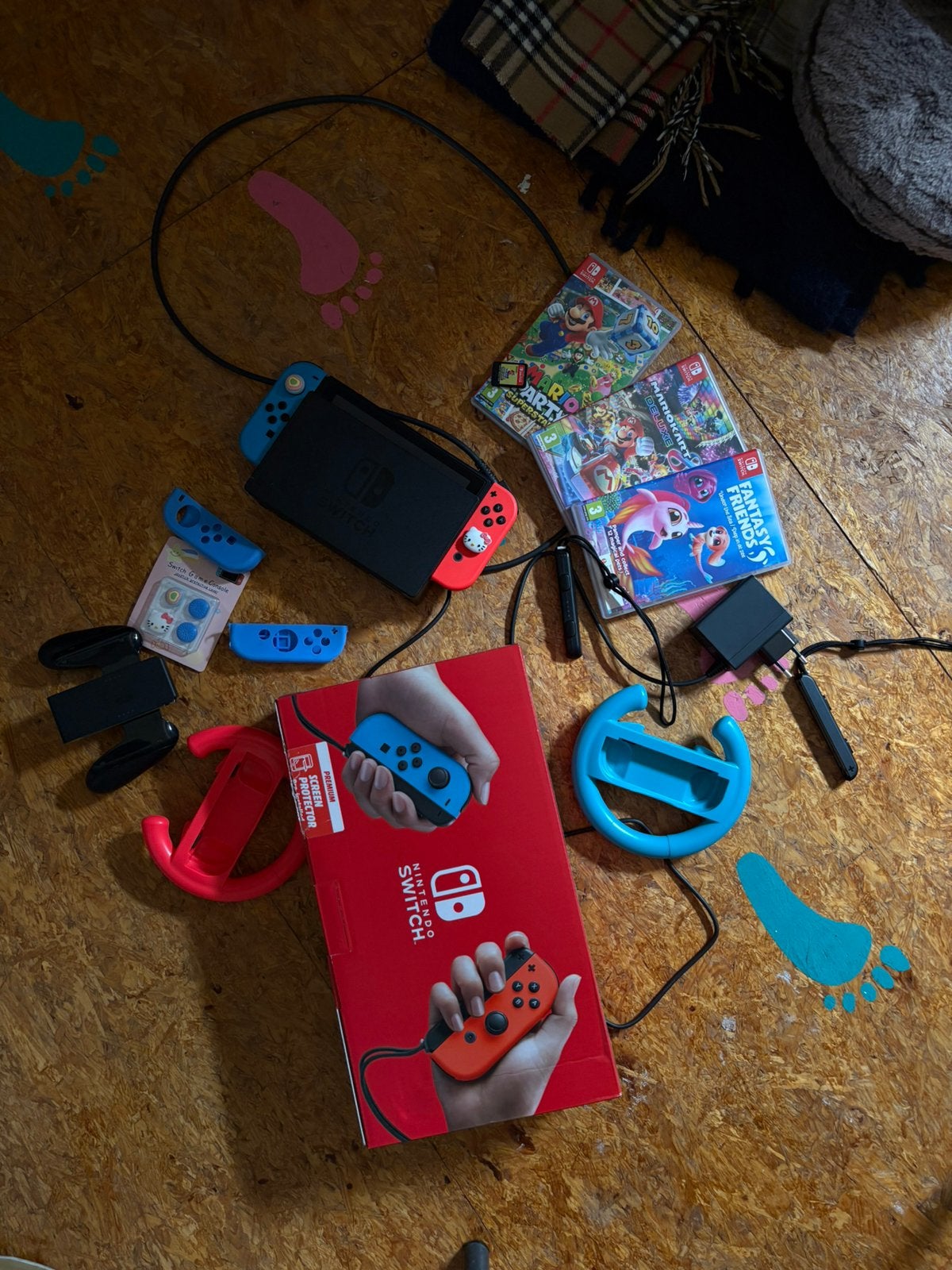 NINTENDO SWITCH, Consoles de jeu & Jeux vidéo, Consoles de jeu | Nintendo Switch, Enlèvement ou Envoi, Avec jeux, Avec 2 manettes
