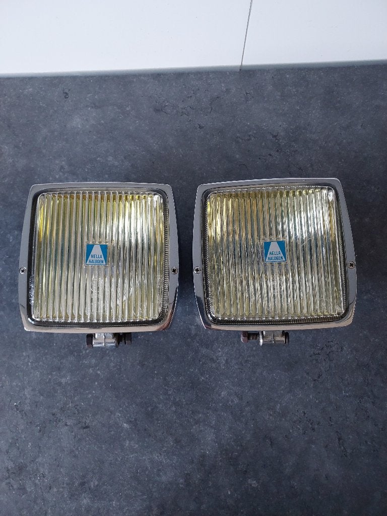Set Hella 149 Mistlampen / Verstralers Mercedes Oldtimer, Verzenden, Gebruikt, Alfa Romeo