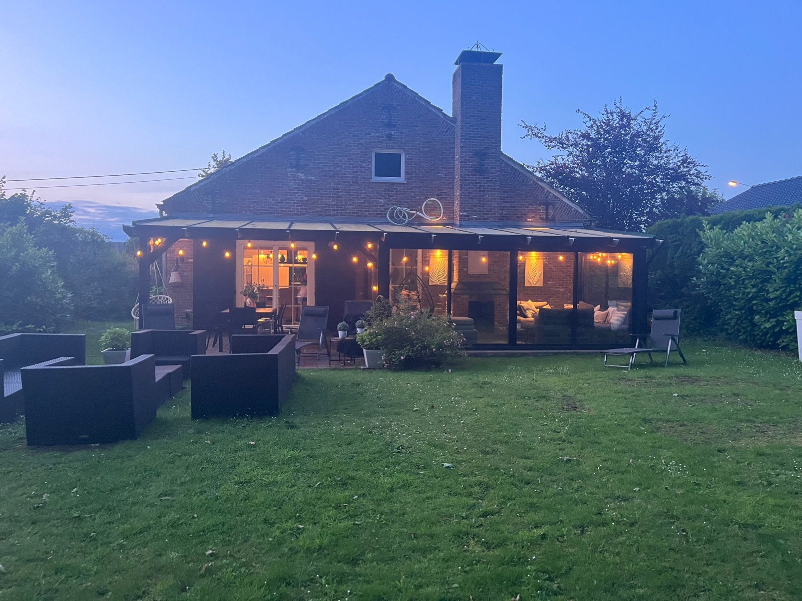Double veranda /pergola, Jardin & Terrasse, 4 à 6 mètres, Enlèvement, Utilisé, 2 mètres ou plus