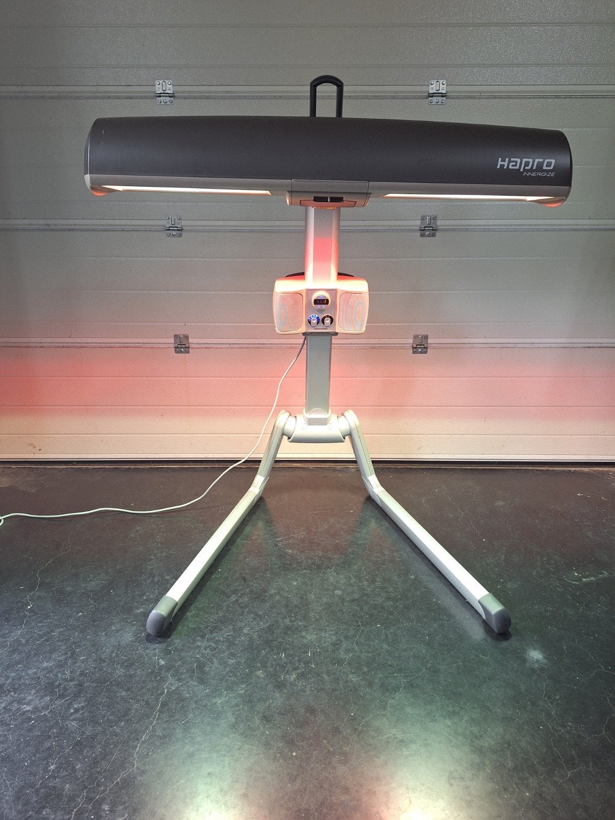 Hapro zonnehemel met infrarood, Ophalen, Zo goed als nieuw, Zonnebank enkelzijdig, Minder dan 10 lampen
