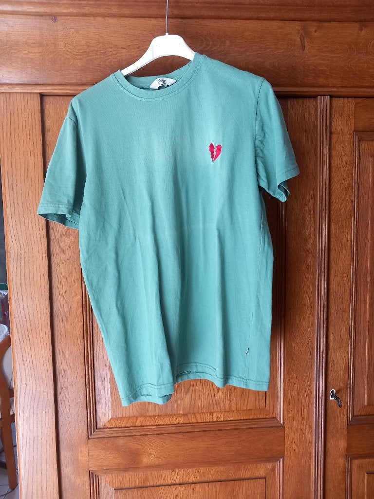 Licht kaki T-shirt - korte mouwen - maat S, Verzenden, Zo goed als nieuw