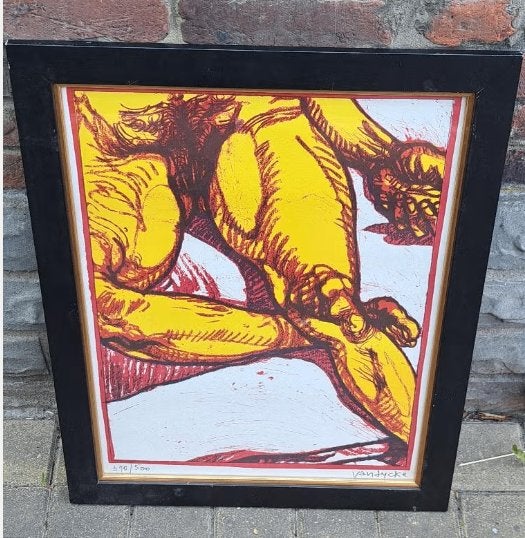 Lithographie signe yvon vandycke, Enlèvement ou Envoi, Lithographie
