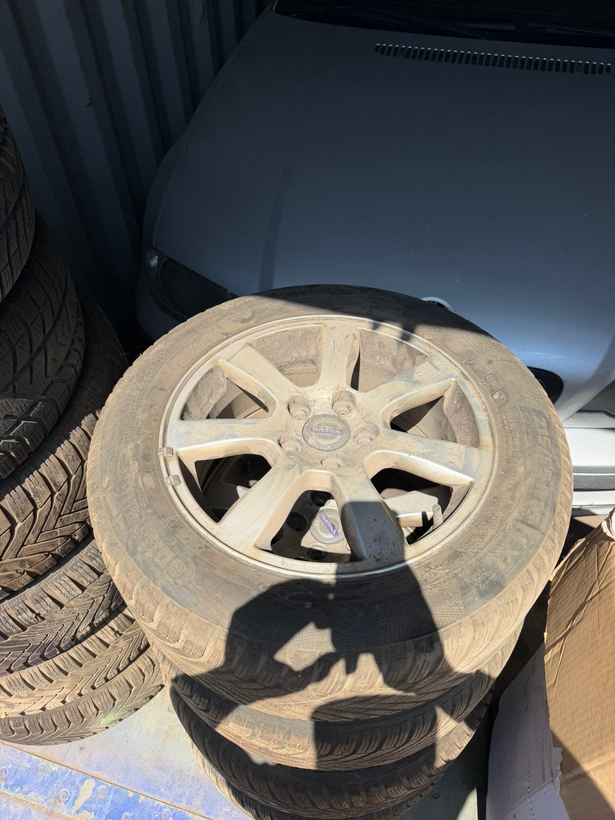 Volvo velgen met winterbanden, Ophalen, Velg(en), 16 inch, Winterbanden