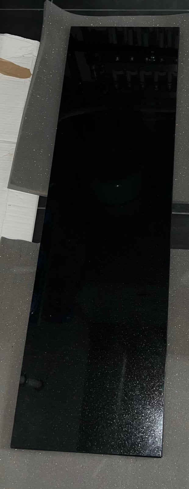 Granit noir poli - tablette de fenêtres ou marche d’escalier, Bricolage & Construction, Enlèvement, Neuf