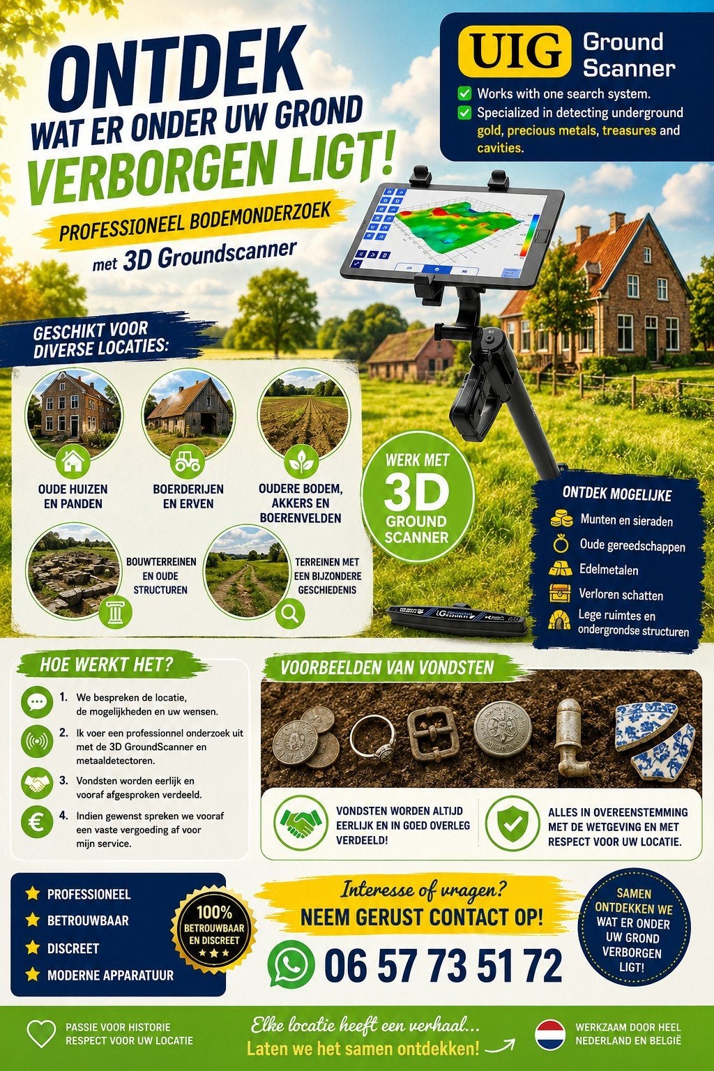 3D-Bodemscan & Geo-Analyse, Enlèvement ou Envoi