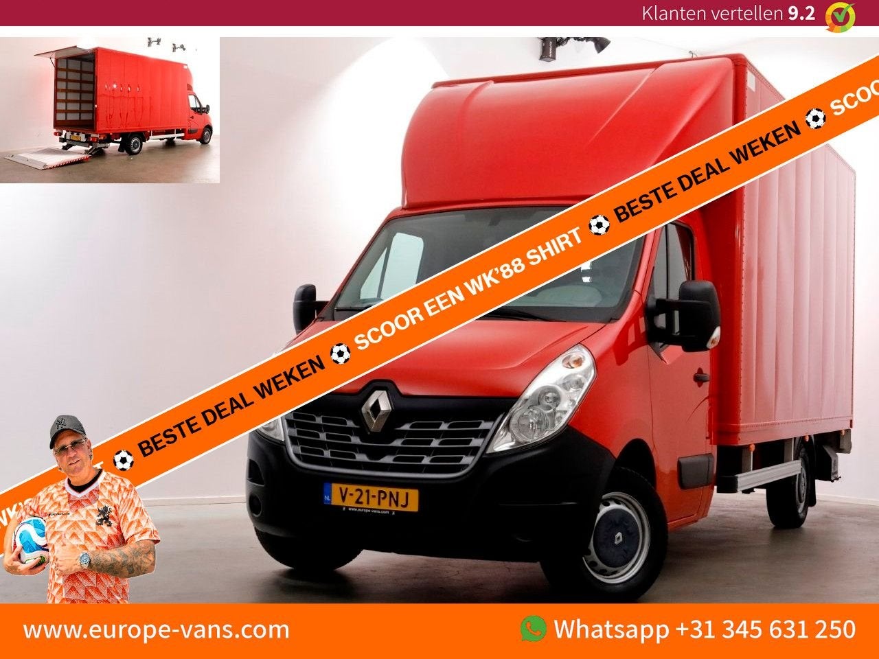 Renault Master T35 2.3 dCi 130pk E6 Bakwagen met laadklep L4, Rouge, Achat, Entreprise, Diesel