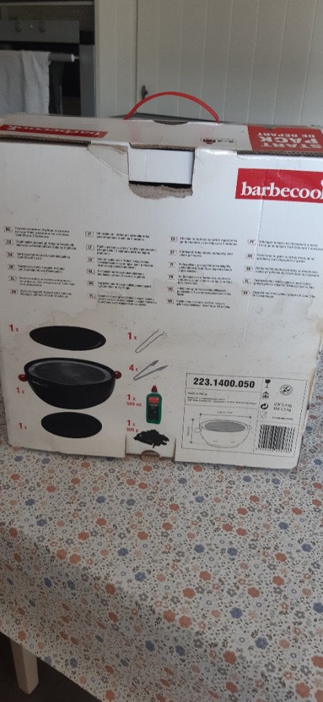 Tafelbbq barbecook Amika, Tuin en Terras, Houtskoolbarbecues, Ophalen, Gebruikt, Barbecoock, Met accessoires