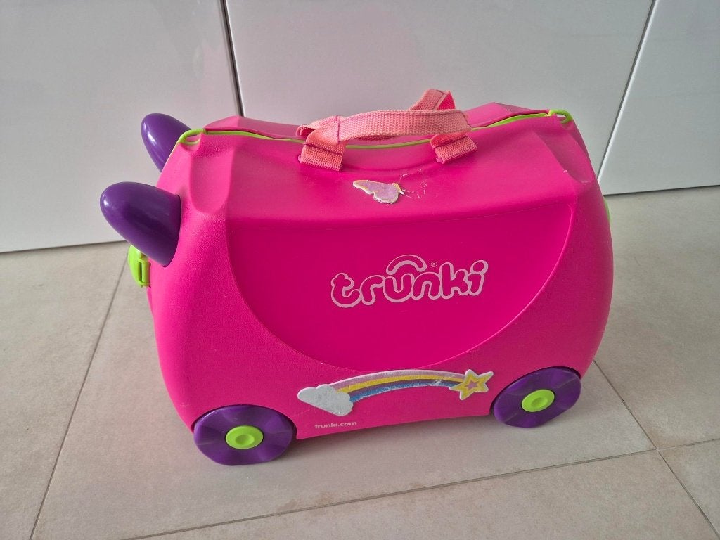 Valise Trunki rose, Bijoux, Sacs & Beauté, Valises, Enlèvement ou Envoi, Utilisé