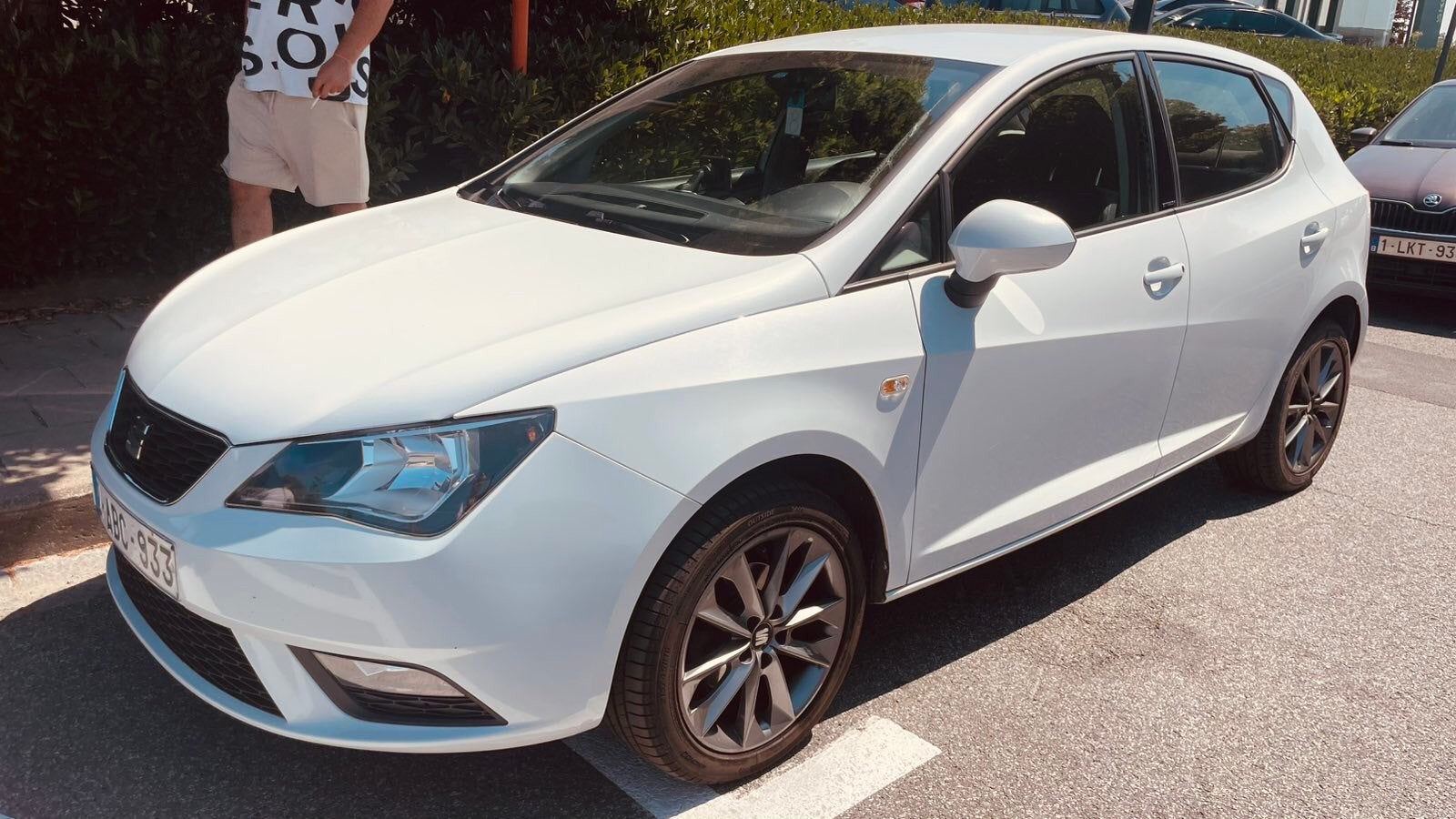 Seat Ibiza iTech  white metallic 1.6tdi 90pk,Bjaar:2014, Auto's, Seat, Voorwielaandrijving, Euro 5, Bluetooth, 4 cilinders