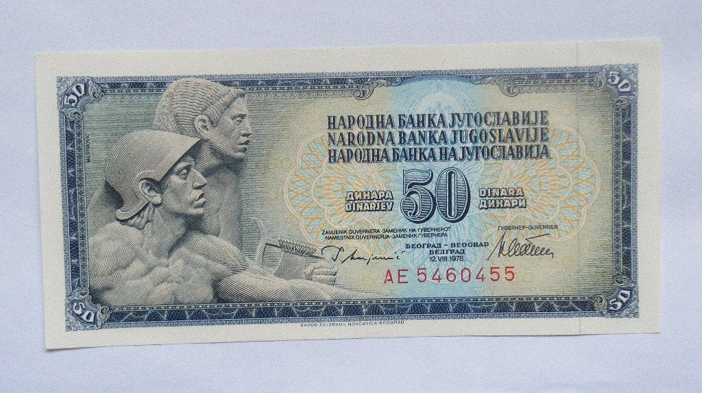 Joegoslavië 50 Dinara 1978, Postzegels en Munten, Bankbiljetten | Europa | Niet-Eurobiljetten, Verzenden, Joegoslavië