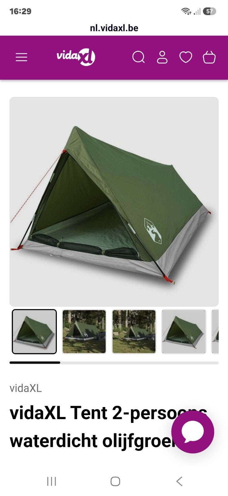 TENT, Caravans en Kamperen, Ophalen