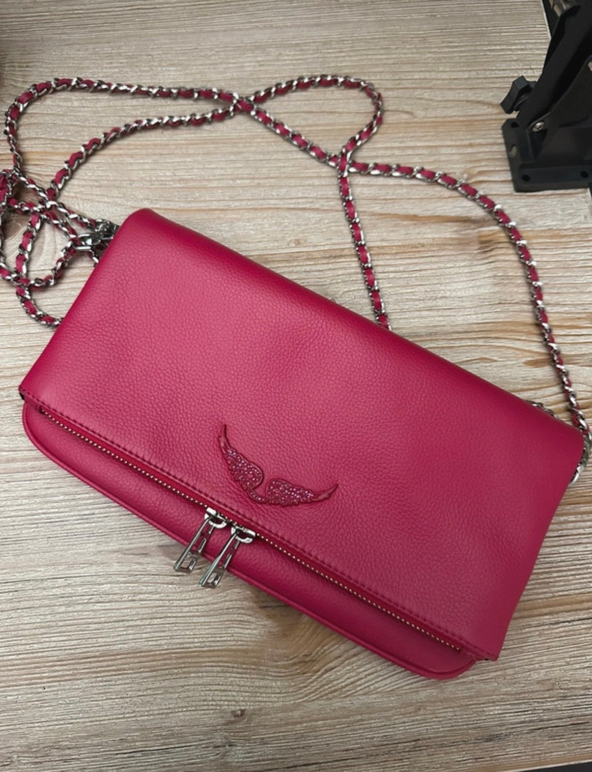 Zadig & Voltaire Rock Clutch pink, Ophalen of Verzenden, Zo goed als nieuw, Roze, Schoudertasje