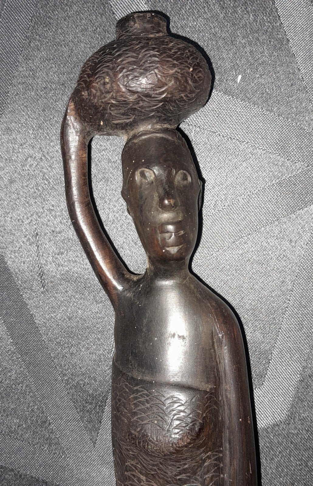 houten Afrikaans beeld, Antiek en Kunst, Ophalen, Beeld, Hout, Overige stijlen