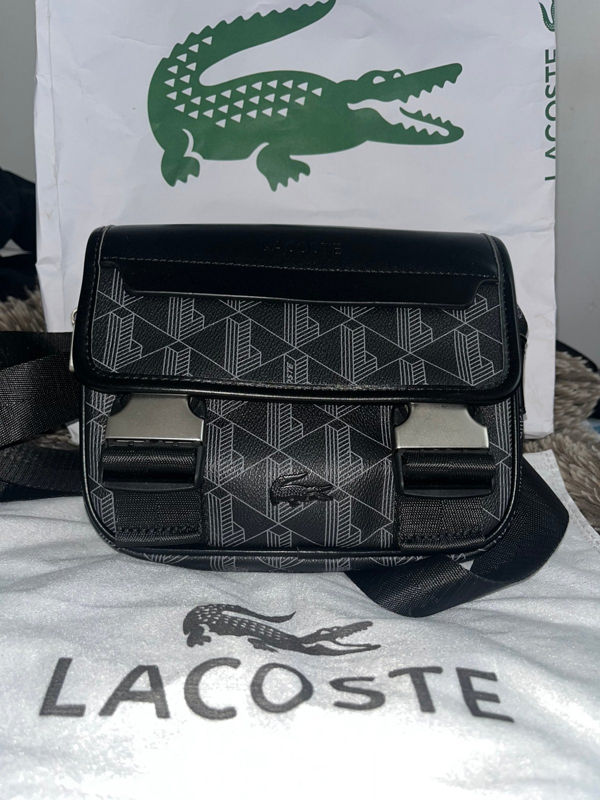 Lacoste boekentas, Ophalen of Verzenden, Zo goed als nieuw