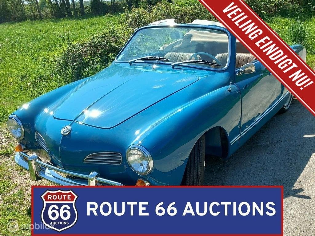 Volkswagen Karmann Ghia Cabriolet | 1966 | Route 66 Auctions, Achat, Entreprise, Autre carrosserie, Essence