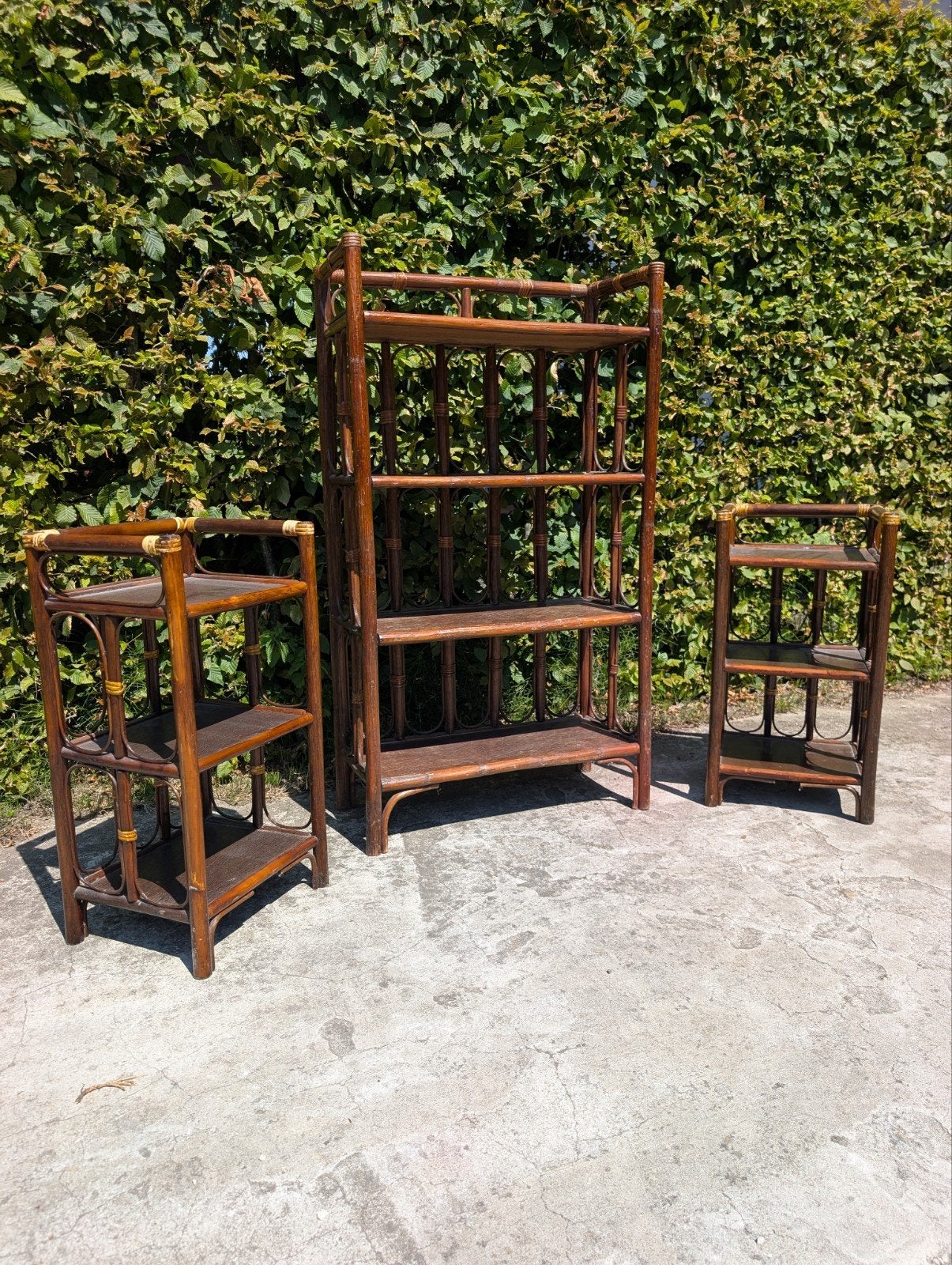 Set rotan wandmeubels, Ophalen